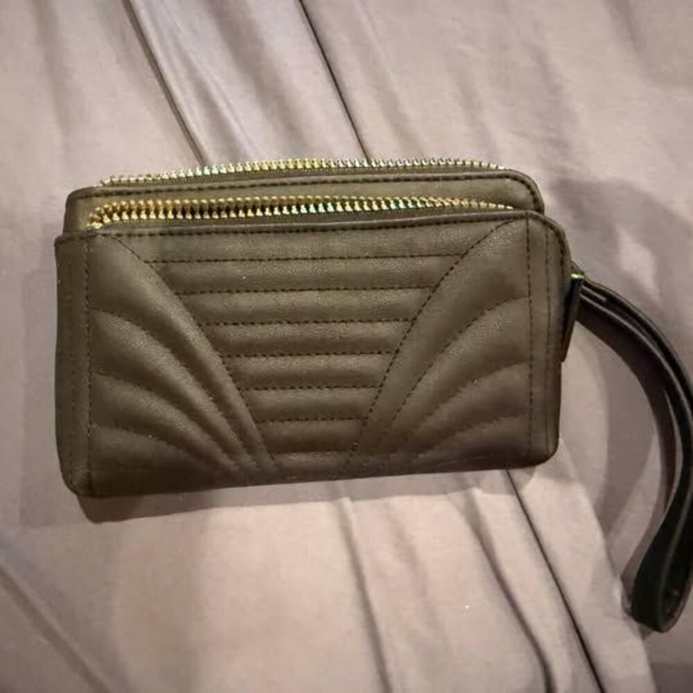 Primark Black Quilted Wristlet Wallet
